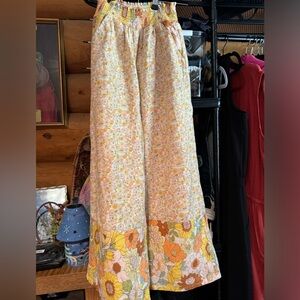 Boho Stretch Cotton Wide Leg